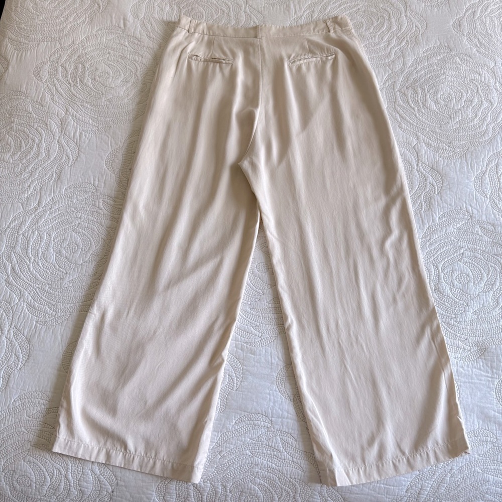 Reformation Wide-Leg Trousers in Beige - Picture 10 of 15